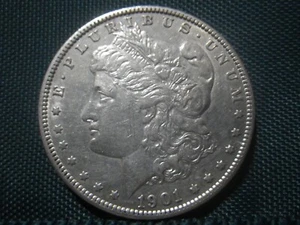 1901O MORGAN SILVER $-UNC/MS+++SHARPLY DETAILED-LT GOLD COLORATION-PREMIUM COIN - Picture 1 of 11