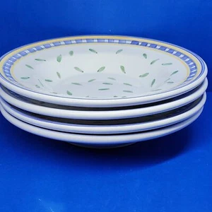 Williams Sonoma Tournesol Rimmed Soup Bowls Bundle Of 4 - Picture 1 of 8