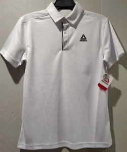 Reebok Men's Performance Polo Shirt White Size S - Picture 1 of 8