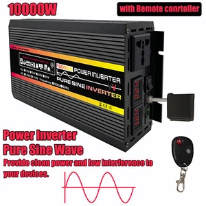 Pure Sine Wave Power Inverter Converter DC 12V TO AC 220V with Remote Control - Picture 1 of 14