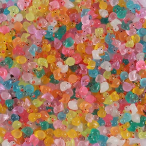 50Pcs Resin Duck Miniature Figurines Ornaments Luminous Garden Landscape Decor - Picture 1 of 6
