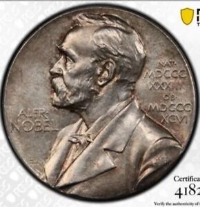 Nobel Prize Silver Medal PCGS 64