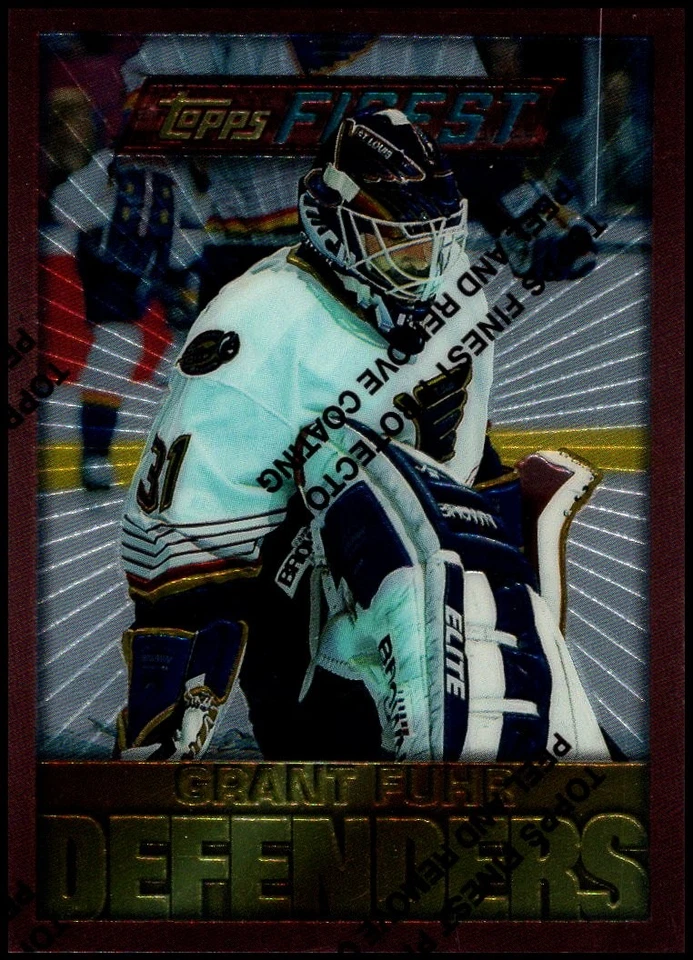 1995-96 Finest #113 Grant Fuhr - Defenders HOF FREE SHIPPING! - Image 1 of 2