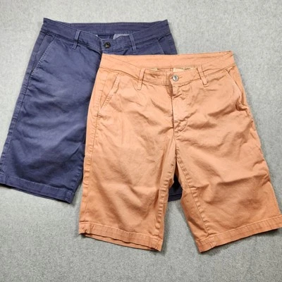 AG Adriano Goldschmied Shorts Men's 30R The Griffin Tailored Stretch Navy Melon  - Image 1 of 4