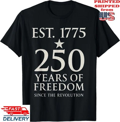 Camiseta Ejército de Estados Unidos 250 Aniversario 250 Años de Libertad Diciendo, Camiseta Unisex Foto 1 de 4