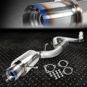 CAT BACK EXHAUST 4" BURNT TIP MUFFLER FOR 00-05 MITSUBISHI ECLIPSE 3G V6 GT/GTS - Bild 1 von 7