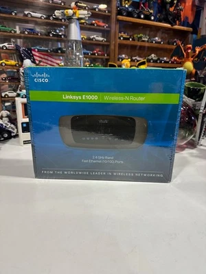 Linksys E1000 Wireless N-Router  Fast Ethernet 10/100 Ports  New in Sealed box - Image 1 of 4