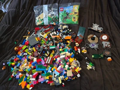 LEGO Assorted Pieces Wheels Brinks Accessories And More HUGE LOT- over 5Lbs - Image 1 of 4