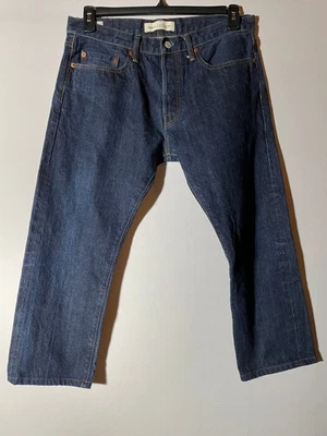 Mens Gap 1969 Kaihana Japanese Selvedge Denim Dark Wash Slim Jeans 33 x 24 (Alt) - Image 1 of 2