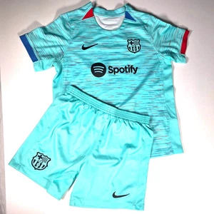Nike FC Barcelona 2023/24 Third Football Kit - Shirt & Shorts Kids Age 7 - Picture 1 of 9