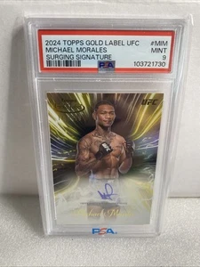 2024 Topps Gold Label UFC Michael Morales Surging Sigs /199 PSA 9 - Bild 1 von 2