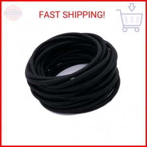 QEBURI 24 Piece Black Rubber Gummy Silicone Bracelets Jelly Soft Wristbands (Bla - Picture 1 of 2