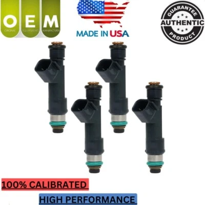 Inyector de combustible Denso 4x OEM PARA 07-2012 Chevy Malibu Pontiac G6 G5 2,4 L 12602480 Foto 1 de 4