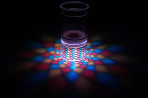 Set of 2 LiteRays LED Light Up Projection Shot Glasses- Diamonds - Picture 1 of 1