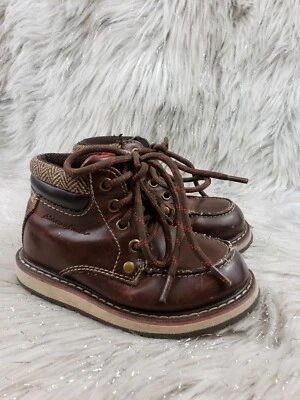 EDDIE BAUER Brown Casual Toddler Boots Size 8 - Image 1 of 4