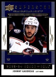 Johnny Gaudreau 2023-24 Upper Deck Series 1 Honor Roll RC #HR-1 Columbus Blue