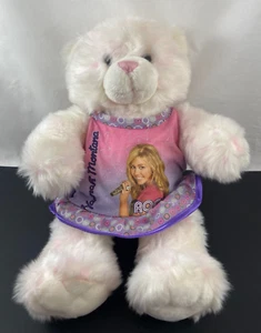 Peluche orsacchiotto Build-A-Bear officina rosa chiaro e bianco Hannah Montana - Foto 1 di 15
