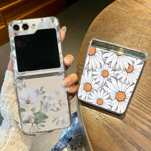 Case For Samsung Galaxy Z Flip7 Flip6 Flip5 Flip4 3 Flower Shockproof Hard Cover - Picture 1 of 16