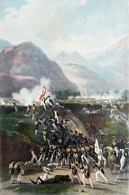 GUERRES RÉVOLUTION - ROUSSILLON: PRISE de BOULOU par DUGOMMIER (1794)- Gravure - Photo 1/2