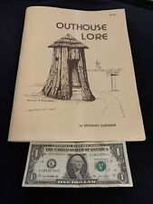 Outhouse Lore 1St Ed Book Vintage 1977 Art Bernard Eubanks Bonus Ruralite
