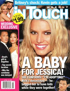 IN TOUCH Magazine April 10 2006 Jessica Simpson Angelina Jolie Britney Spears - Picture 1 of 4