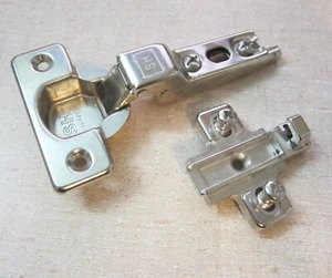 SH System Holz Italy Door Hinges 1I15 w/Clip-On #4 Base Plate, Hard to find! New - Picture 1 of 4