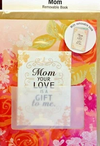 GEBURTSTAGSKARTE für MAMA mit herausnehmbarem Buch "Deine LIEBE ist ein Geschenk" Punze 25A - Bild 1 von 5