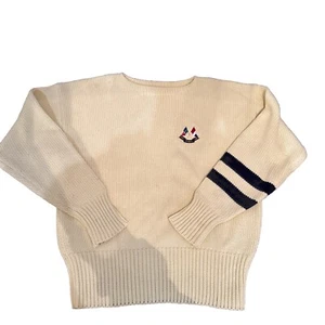 Vintage Ralph Lauren Polo Cross Flags Crewneck Sweater. Quality Size M Sailing - Picture 1 of 10
