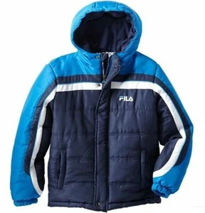 FILA BIG BOY'S 5/6 BLUE & WHITE PUFFER JACKET *DM - Picture 1 of 1
