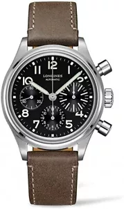 Longines Heritage Avigation Big Eye Black Dial 41 mm Men's Watch L2.816.4.53.2 - Picture 1 of 4