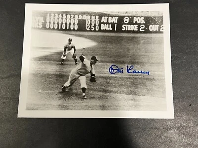 Don Larsen Hand Signed 8x10 Photo NY Yankees Perfect Game - Image 1 of 2