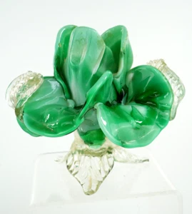 MURANO GLAS KERZENLEUCHTER / KERZENHALTER - UM 1960 - HANDARBEIT / BLÜTENFORM - Bild 1 von 8