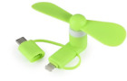 2 x 3in1 mini Portable Mobile Phone Fan cooler For Apple iPad Android Samsung