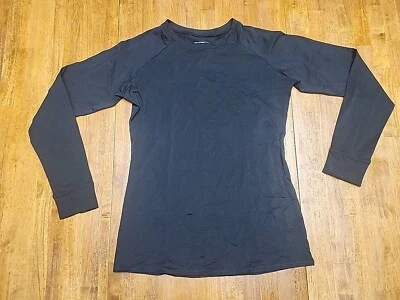 Warm Essentials Active Long Sleeve Crewneck Shirt, Black, Size Medium  Foto 1 de 2