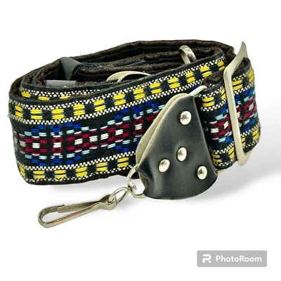 Vintage 70s Wide Woven Retro Hippie SLR Camera Neck Strap for Nikon Canon Pentax - Image 1 of 2