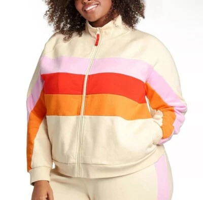 NWT Target Lego Collection Women's Striped Full Zip Track Jacket - SIZE 4X - Image 1 of 4