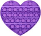 Purple Heart Push Pop Fidget [Sensory Toy Kids Adults Anxiety Stress Relief] NEW