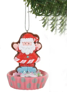 Adorno de Navidad Dept 56 Santa Treat Cup - 1 pieza solamente - Imagen 1 de 2