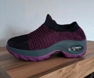 Sock-Sneakers, lila/schwarz, Gr. 37 - Bild 1 von 2