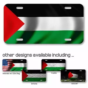 Targa in alluminio - bandiera della Palestina (palestinese) - molte opzioni - Foto 1 di 10