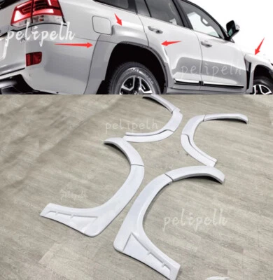 For 2016-2020 Land Cruiser LC200 ABS white Primer Wide Body Fender Flare Body - Image 1 of 4