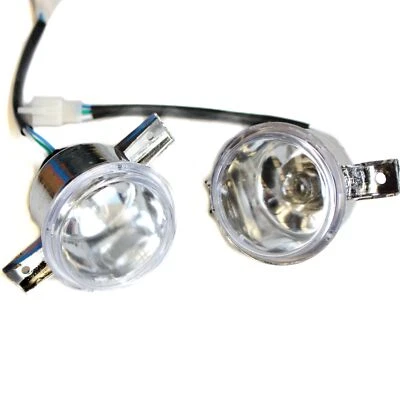 12V Pair Left Right Head Light Lamp 110cc 125cc Bull Farm Quad Dirt Bike ATV - Image 1 of 4