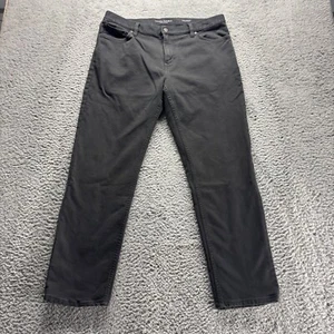 Banana Republic Jeans Mens 36x30 Black Traveler Slim Fit Denim Stretch Dark Wash - Picture 1 of 10