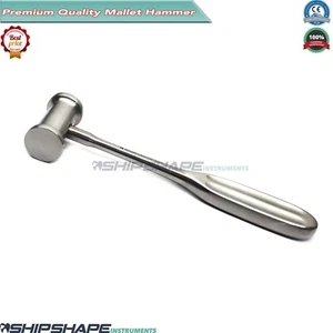 Surgical Dental Mead Mallet Hard Bone Lifting Hammer Orthodontics Instruments CE - Imagen 1 de 2
