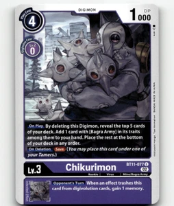 Digimon Chikurimon Dimensional Phase Uncommon - Picture 1 of 1