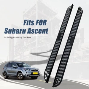 2Pcs Running Board Side Step Pedal Nerf Bar Fits for Subaru Ascent 2019-2026 - Foto 1 di 10