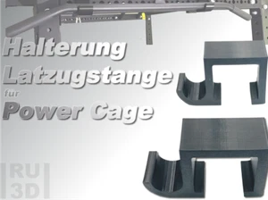 Halterung Latzugstange, Latzug Stange Latstange Halter, Power Rack, Fitness Cage - Bild 1 von 7