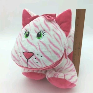 Stuffies Travel Tote Cat Plush Kitten Stripes Secret Pockets Pillow 20 Inch XL - Picture 1 of 10
