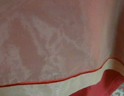 VGC SOUTHERN LIVING AT HOME EVANSTON RED YELLOW TABLECOTH TOPPER -- 38" SQUARE - Image 1 of 4