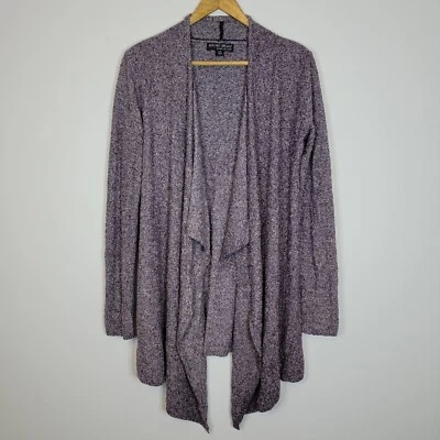 Cárdigan tejido ligero Barefoot Dreams para mujer bambú elegante talla S/M púrpura salón cómodo Foto 1 de 4